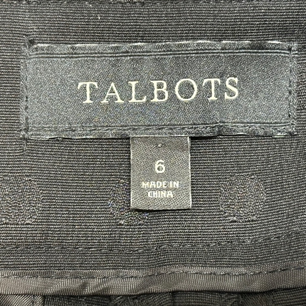 Talbots Signature Black Polka Dot Career Dress‎ Pants Size 6 - Picture 5 of 10